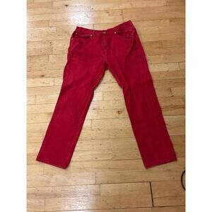 Red Denim Jeans 38x 34